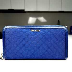Prada Long Zip Around Wallet